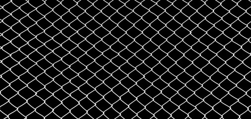 the cage metal net on black background