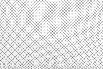 the cage metal net on white background