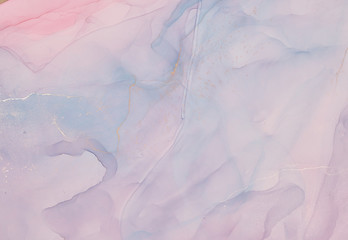 Alcohol ink colors translucent. Abstract multicolored marble texture background. Design wrapping...