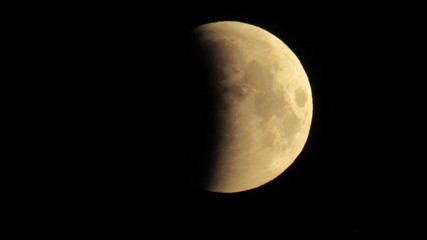 Eclipse of the moon in Russia