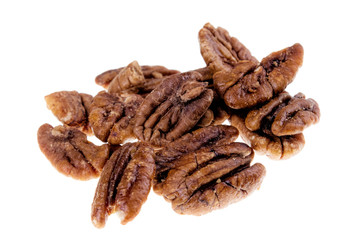 Close up of delicious pecan nuts, the perfect snack food