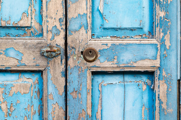 old door with lock