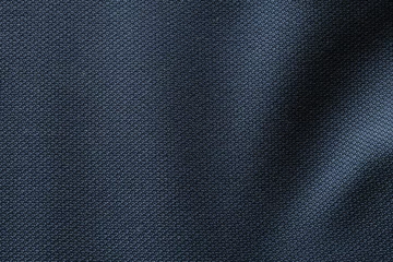 Wandcirkels tuinposter Close up shot of midnight dark blue formal suit cloth textile surface. wool fabric texture for important luxury evening or night event. Wallpaper and background with copy space for text © BritCats Studio