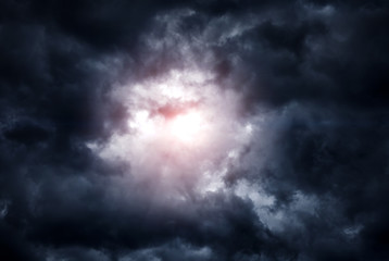 Cloudscape with a Sunlight