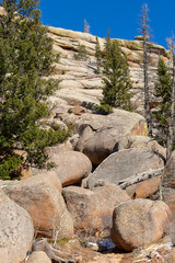 Rocky mountain in an autumn day
