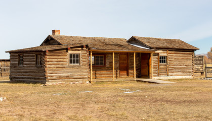 Old wood cabin