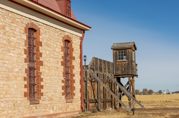 Vintage prison tower in the USA