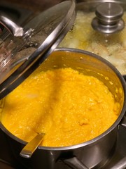 pumpkin porridge in a pan