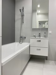 interior of modern bathroom