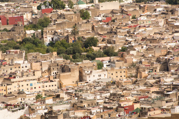 General view of the city of Fes, Morocco, North Africa
