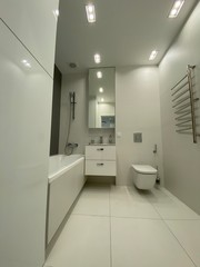 Fototapeta na wymiar interior of modern bathroom