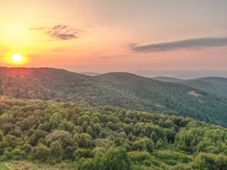 Mountain sunset