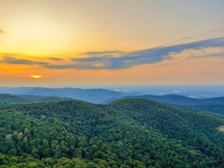 Fototapeta premium Mountain sunset