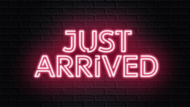 red neon video animation just arrived