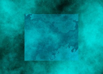 Blue nebula square on blue nebula background