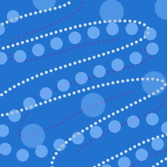 Obraz premium Abstract blue background with geometric elements, background from an ornament, festive background