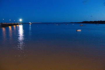 Fototapeta premium Porto di notte