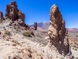 Roques de Garcia in the National Park Canadas del Teide of Tenerife Canary Island
