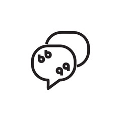 Chat icon vector isolated on background. Trendy message symbol. Pixel perfect. illustration EPS 10. - Vector..