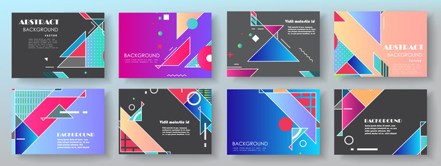 Template brochures, flyers, business presentations. Modern flat line style, layout in A4 size. 