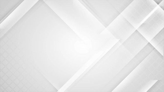 Grey and white tech geometric abstract minimal motion background. Seamless looping. Video animation Ultra HD 4K 3840x2160