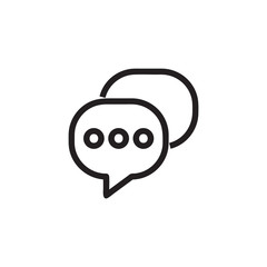 Chat icon vector isolated on background. Trendy message symbol. Pixel perfect. illustration EPS 10. - Vector..