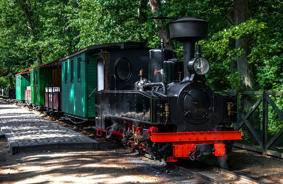 Old engine In Ventspils Latvia