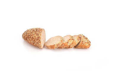 Bread isolated on a white background