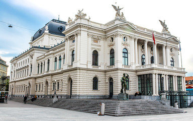 Fototapeta na wymiar The Zurich Opera House . Switzerland