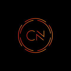 Initial CN Letter Logo With Creative Modern Business Typography Vector Template. Creative Abstract Letter CN Logo Vector.