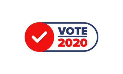 Presidential Election 2020 in United States. Vote day, November 3. US Election. Patriotic american element. Poster, card, banner and background. Vector illustration