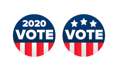 Presidential Election 2020 in United States. Vote day, November 3. US Election. Patriotic american element. Poster, card, banner and background. Vector illustration