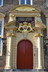 Porte baroque à Utrecht, Pays-Bas