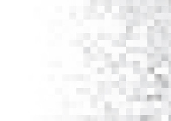 Vector : Abstract gray square on white background
