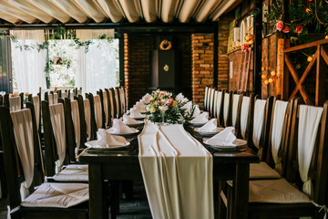 Beautiful wedding ceremony decoration