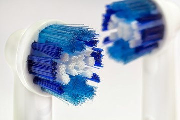 Electric toothbrush head detail