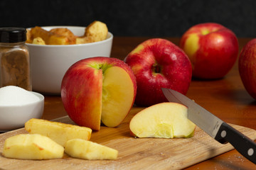 Prepping Apples for deserts