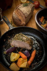 Pork loin with vegies