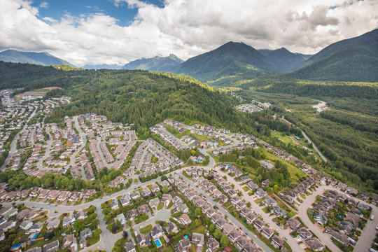Aerial view of Promontory, Chilliwack, British Columbia