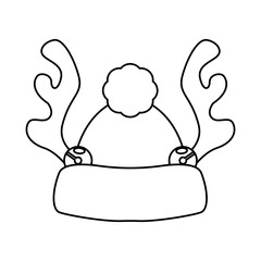 Reindeer antlers christmas hat