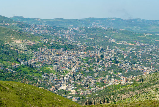 Town of Jaba', view from Mt. Bayzeed, Jenin, West Bank, Palestine