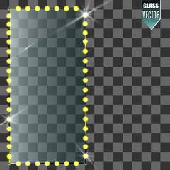  Vector glass banners on a transparent background. 