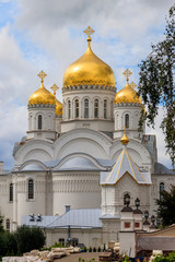 Transfiguration cathedral of Holy Trinity-Saint Seraphim-Diveyevo Monastery in Diveyevo, Russia