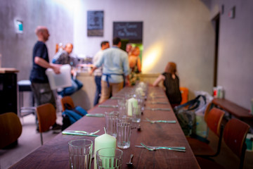 Vorbereitung Essen mit Freunden