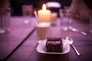 Brownie zum Dessert