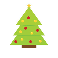 Isolated christmas tree icon