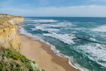 Fototapeta na wymiar Scenic lookout in The Great Ocean Road, an iconic Australian destination.