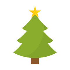 Isolated christmas tree icon