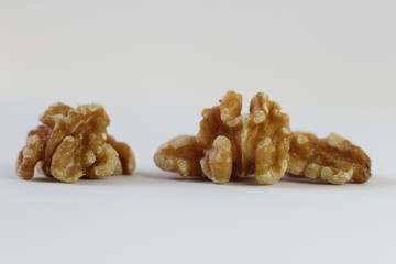 walnuts isolated on white background