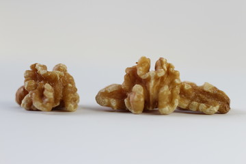 walnuts isolated on white background